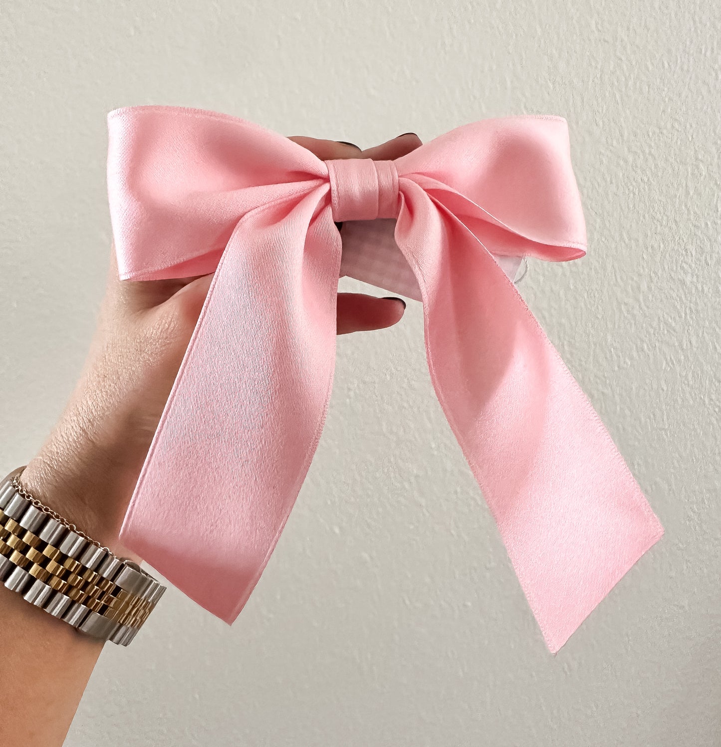 Delora Matte Satin Bow Barrette