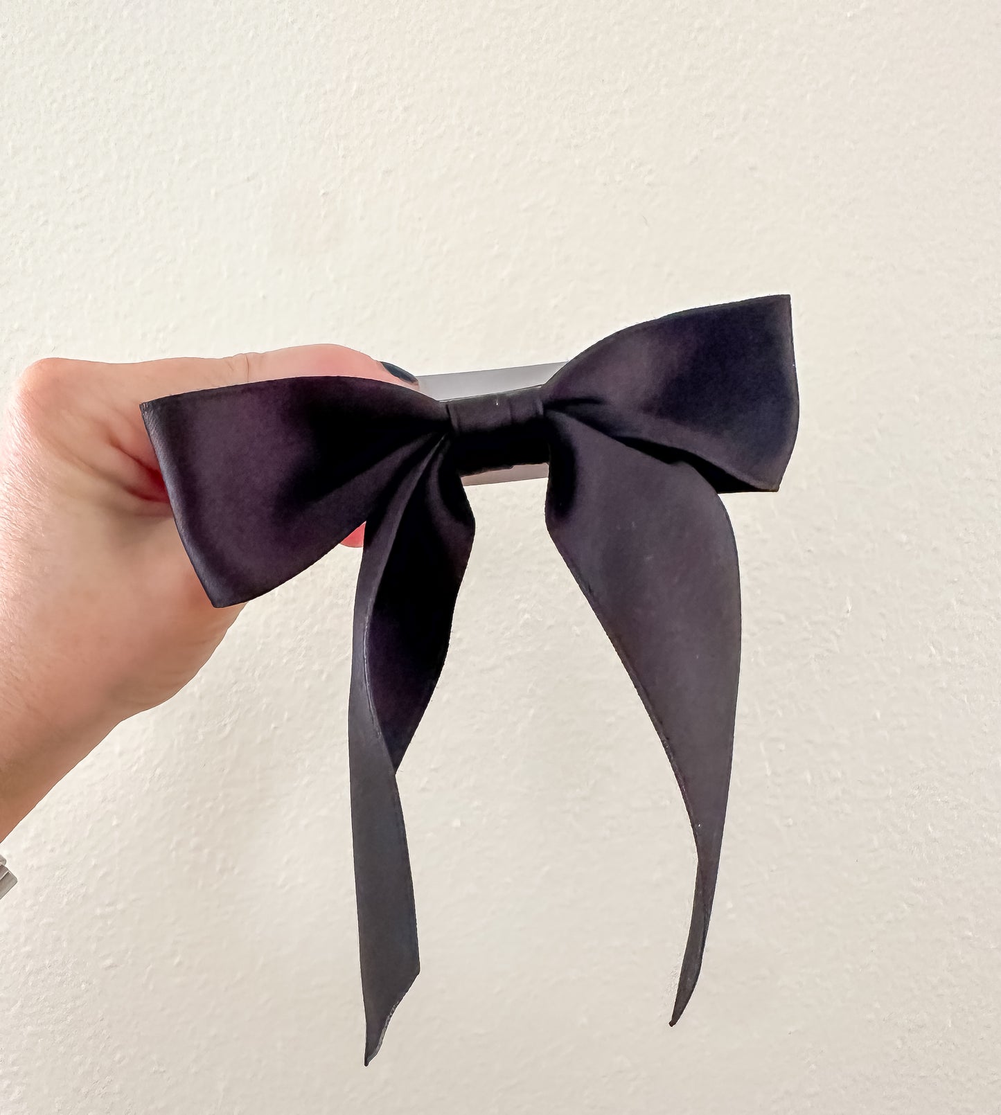 Delora Matte Satin Bow Barrette