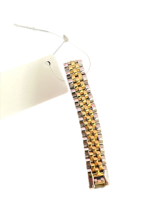 Two Toned Watch Band Bracelet