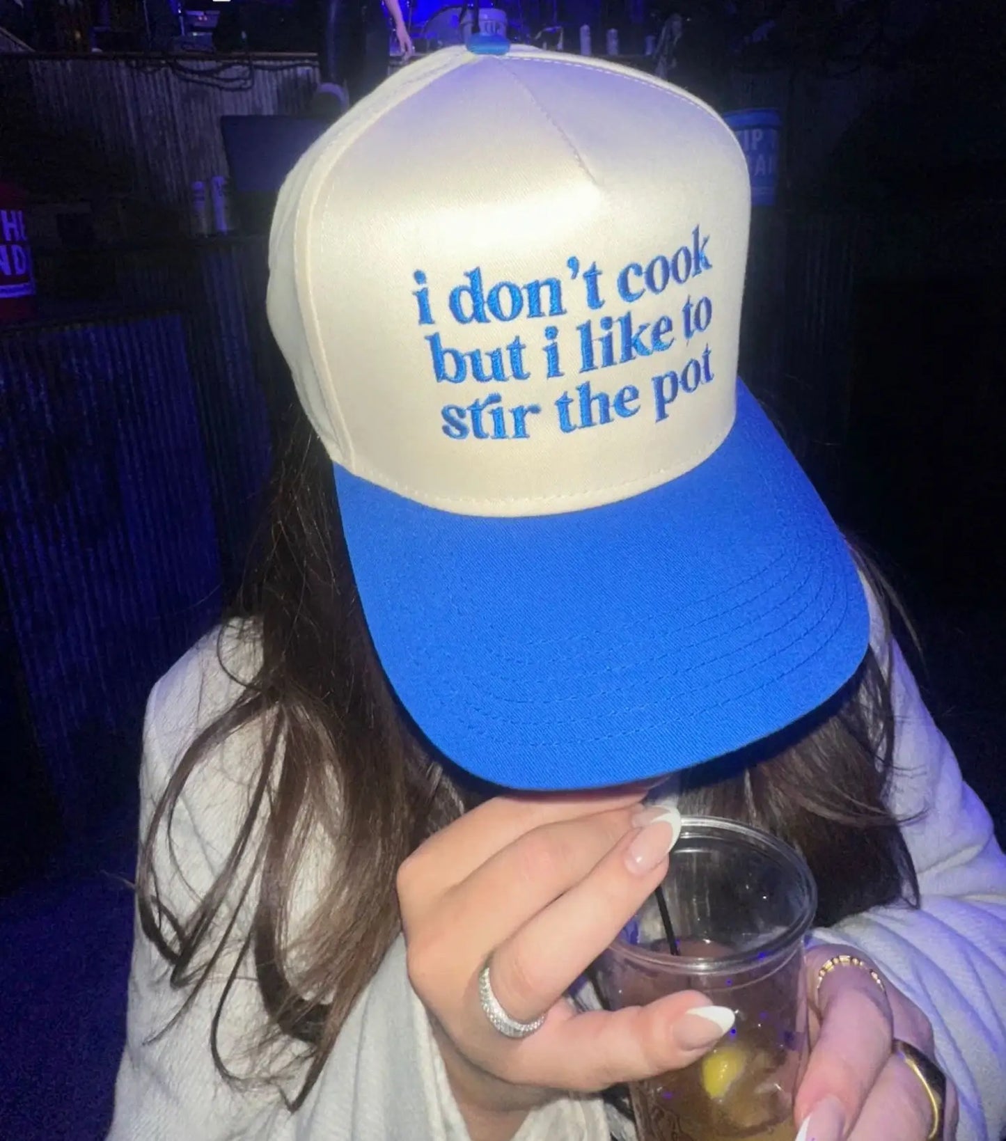 I Don't Cook But I Like To Stir The Pot Trucker Hat