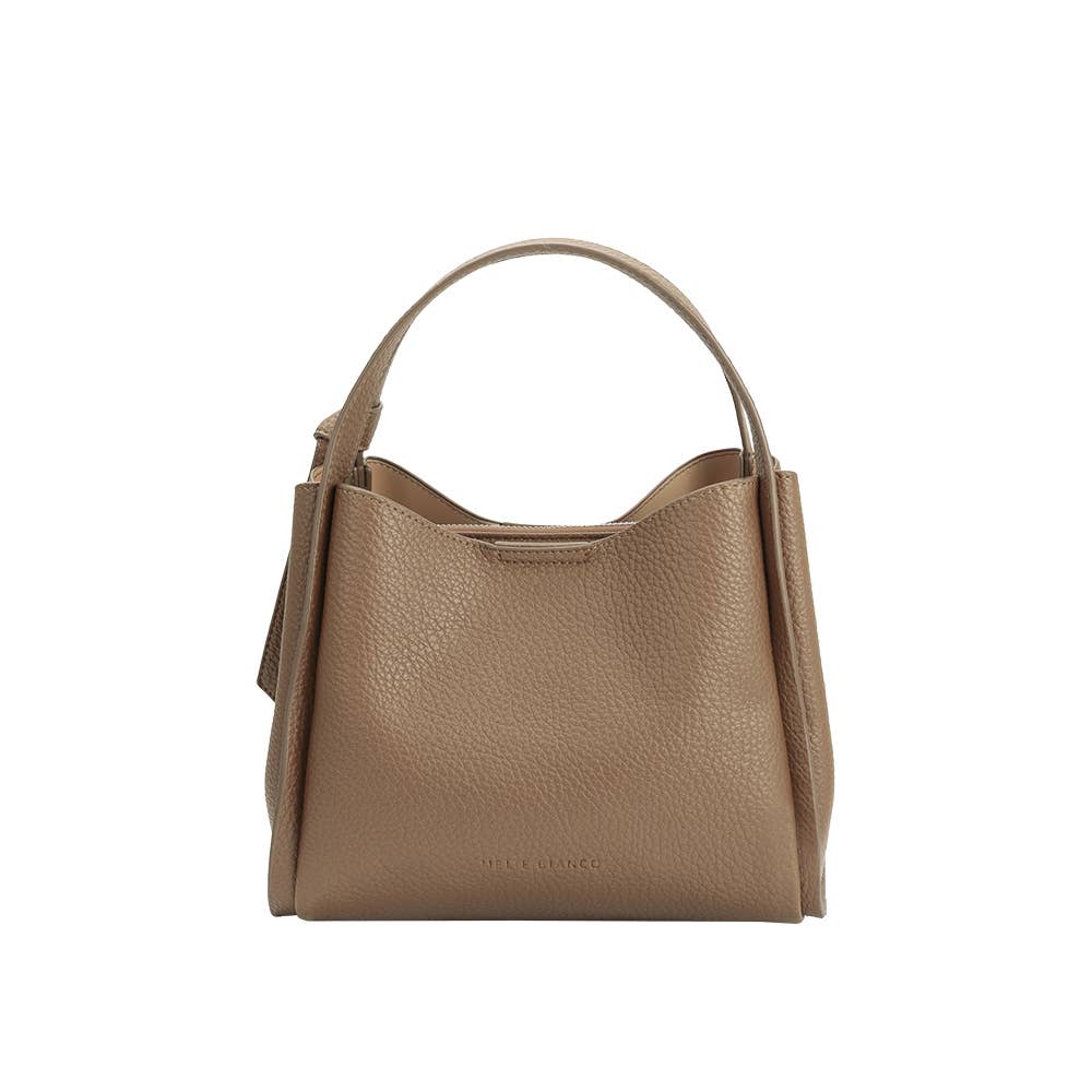 Felicity Taupe Recycled Vegan Top Handle Bag