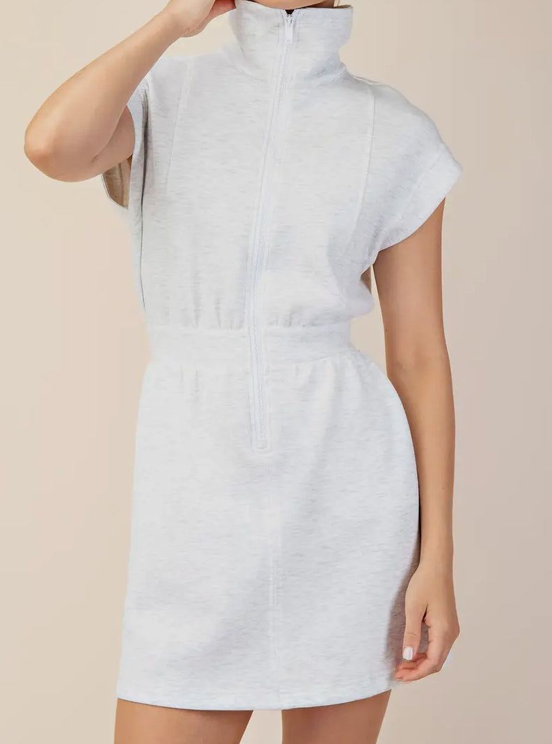 Half Zip Mini Dress