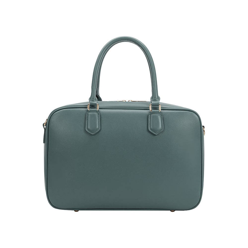 Natasha Teal Large Recycled Top Handle Bag