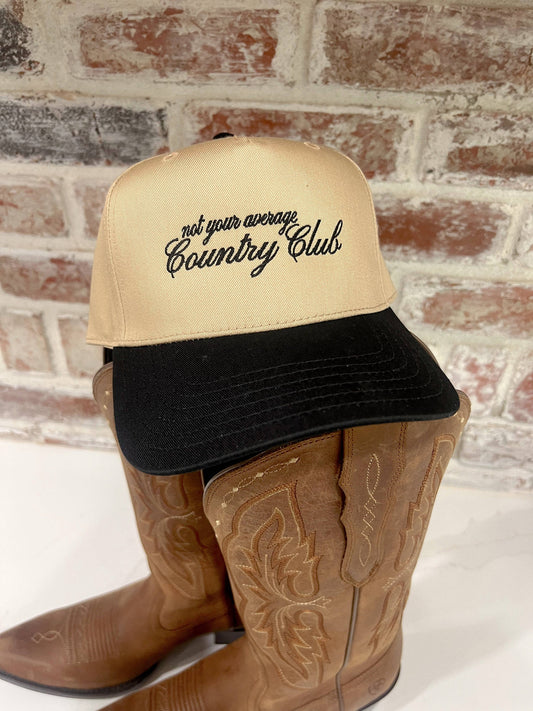 Not Your Average Country Club- Embroidered Hat