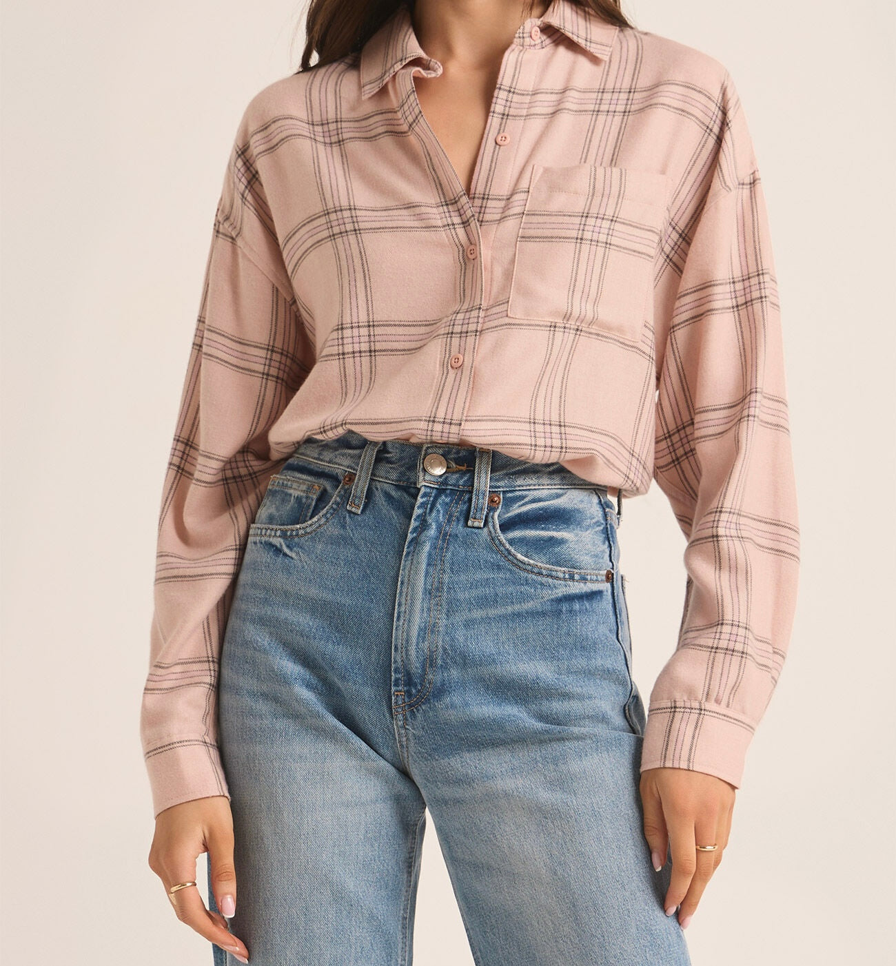 River Plaid Button Up