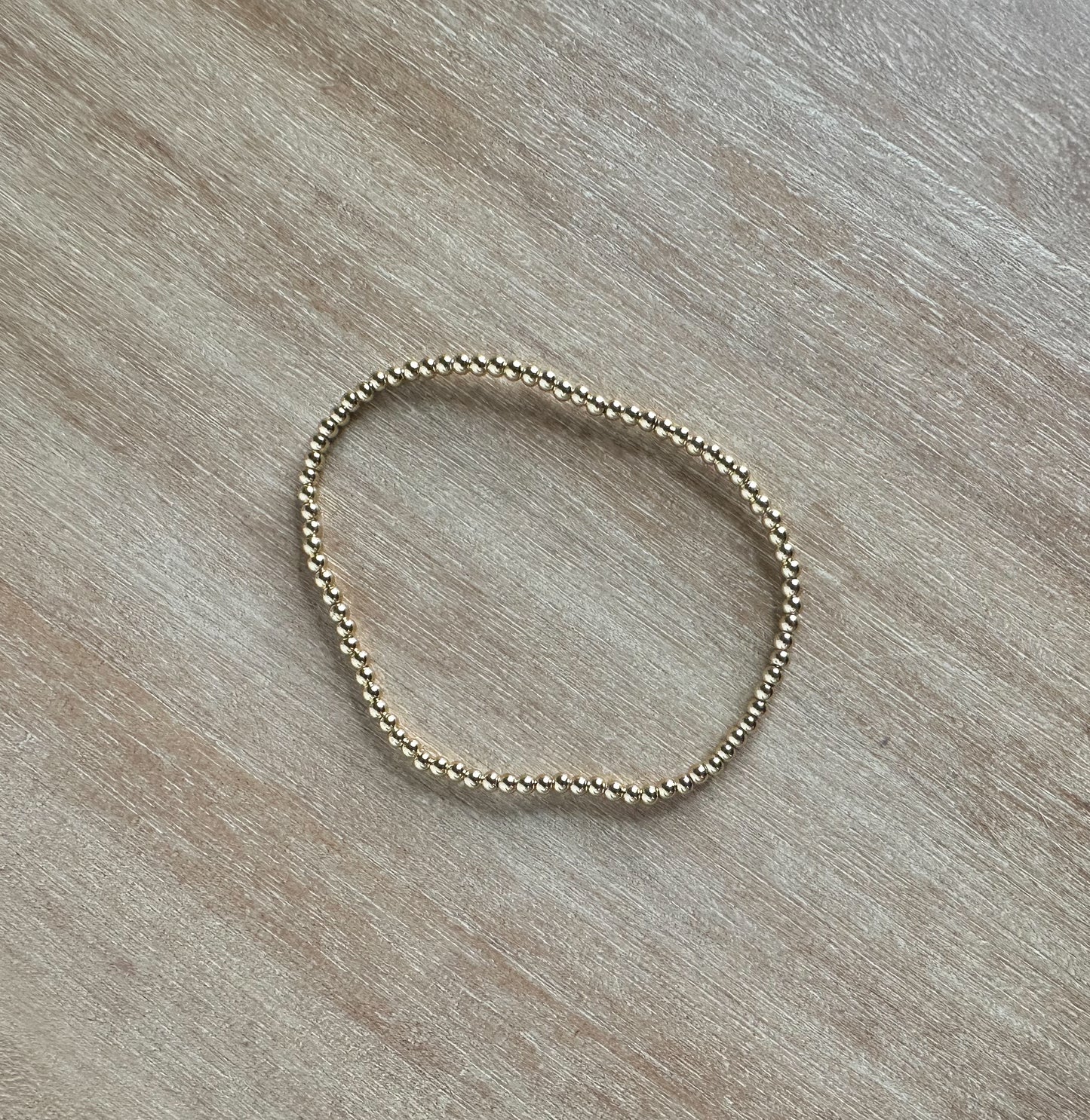 2mm Gold Ball Bracelet