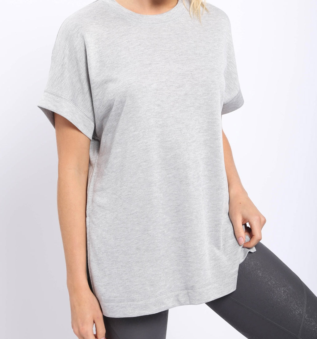 Short Sleeve Top with Side Slit