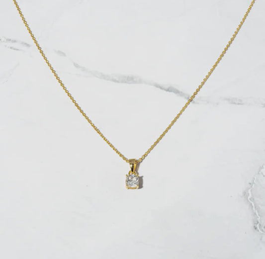 Cushion Diamond Necklace