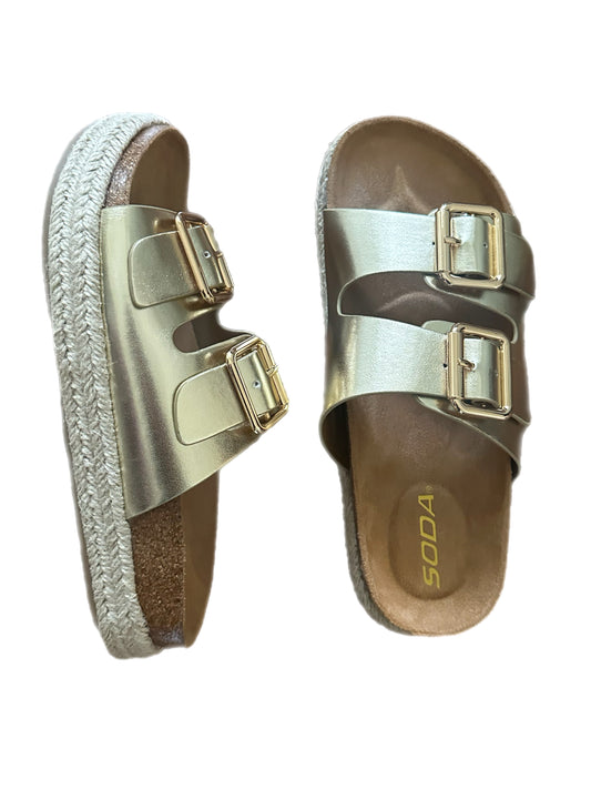 Gold Buckle Sandals