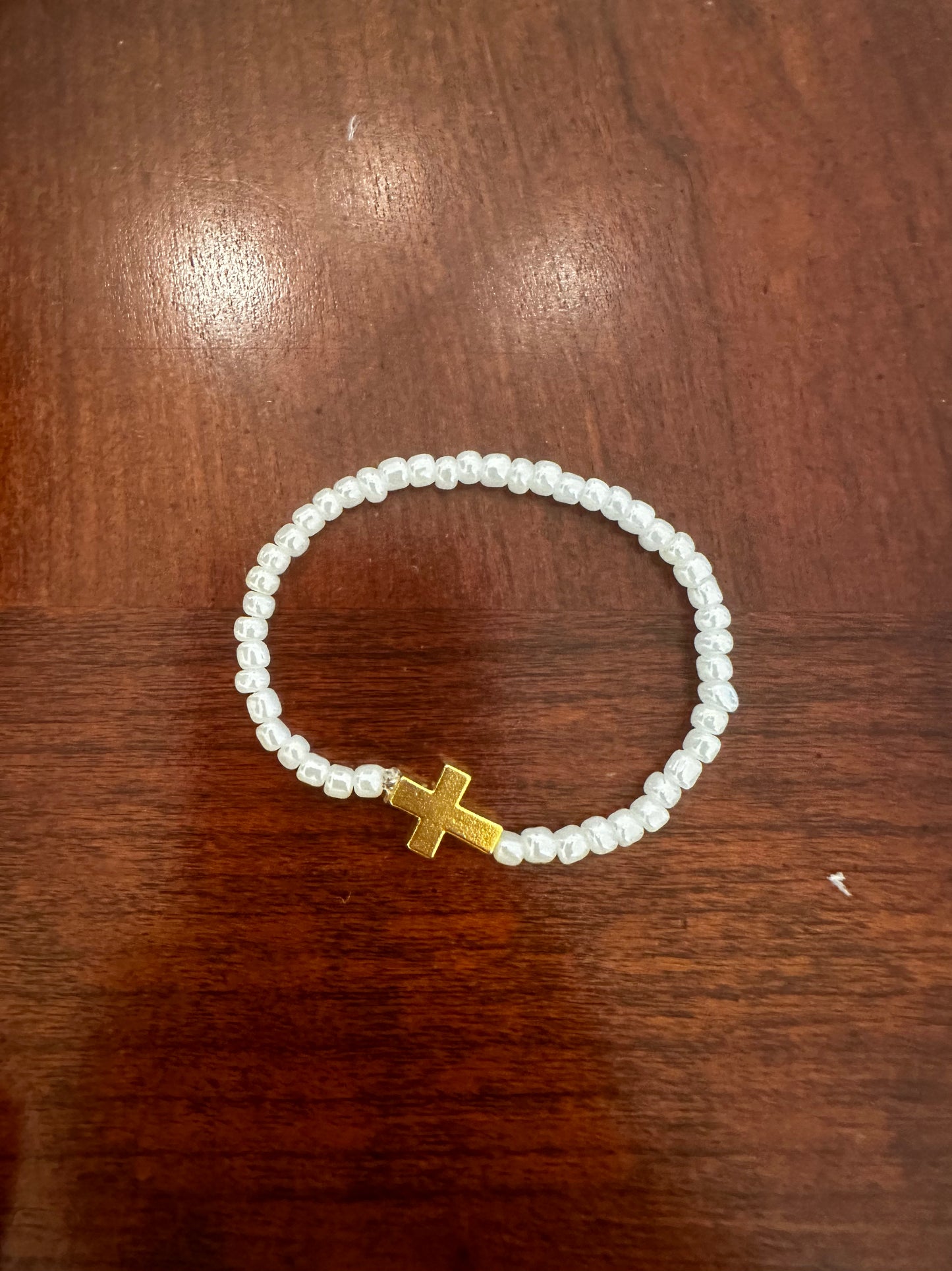 Gold Cross Bracelet