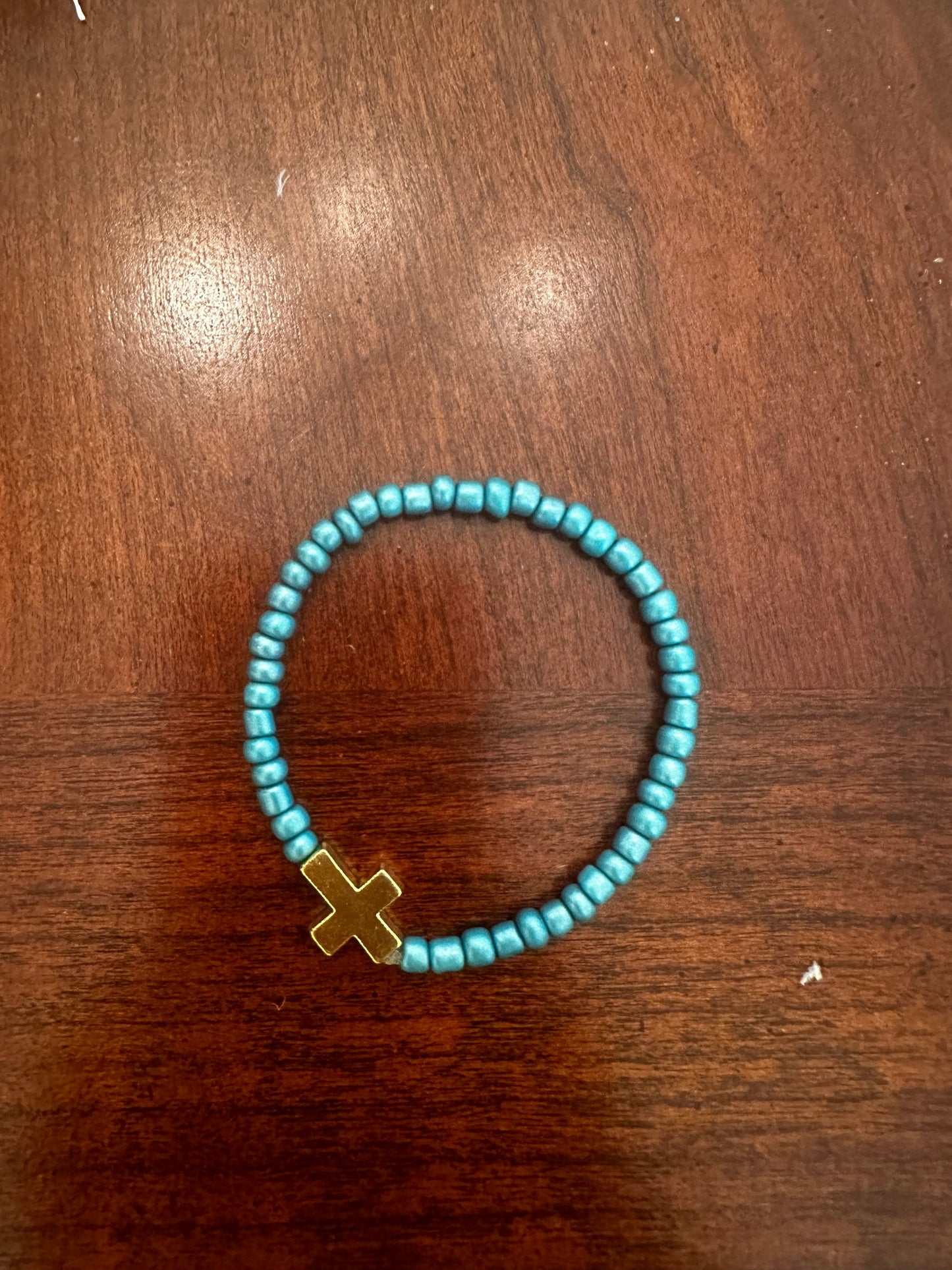 Gold Cross Bracelet