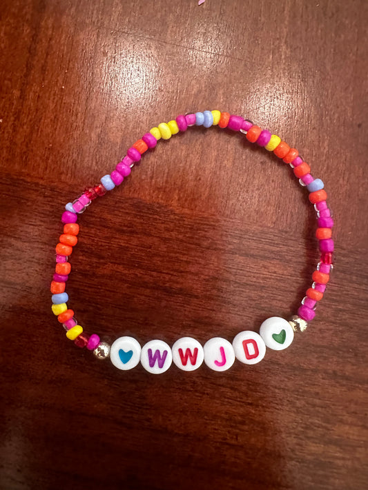 WWJD Bead Bracelet