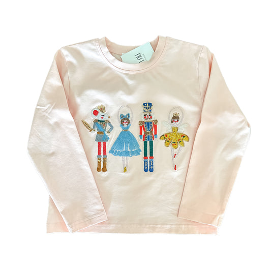 Kids Sequin Nutcracker Long Sleeve Tee